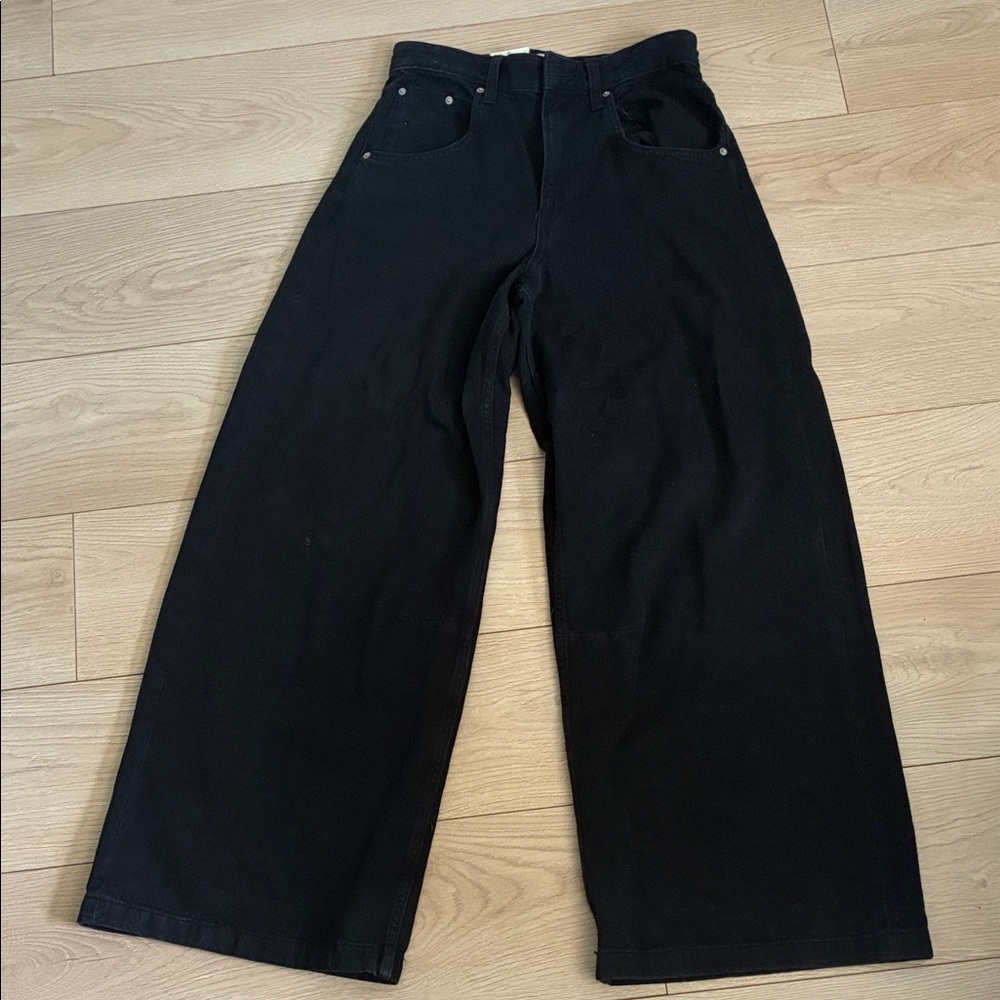 Cotton On Y2K Super Wide Black Pants